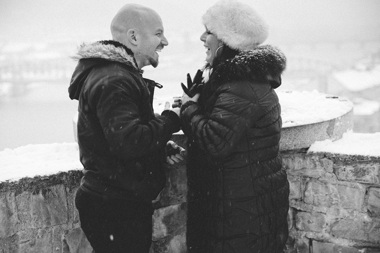 Winter surprise proposal