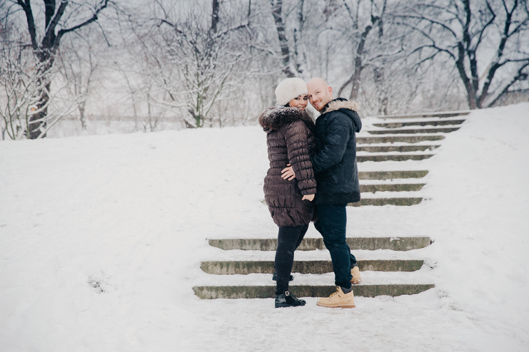 Winter surprise proposal