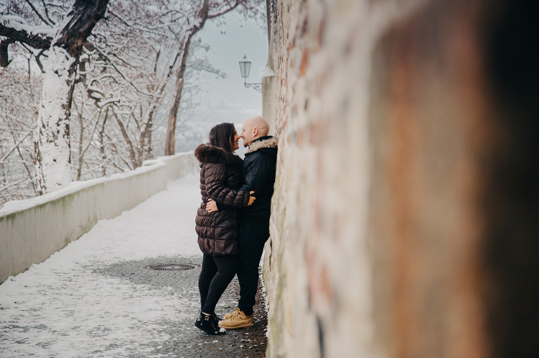 Winter surprise proposal