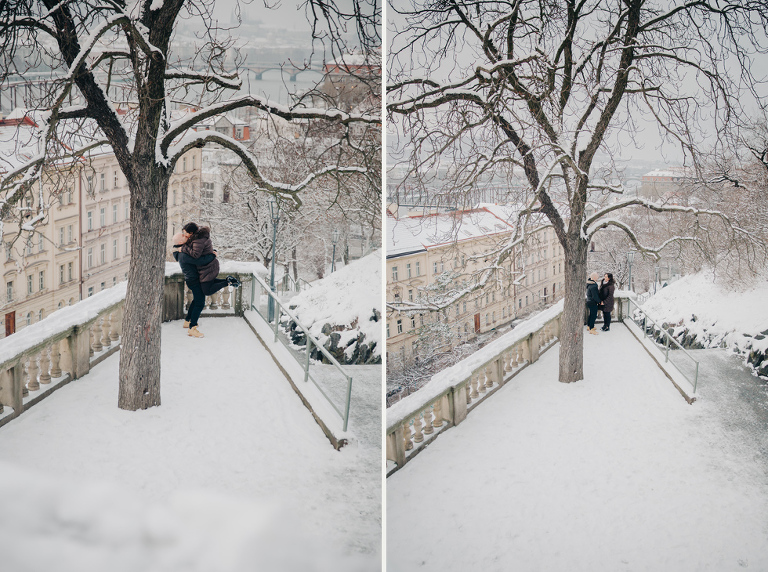 Winter surprise proposal