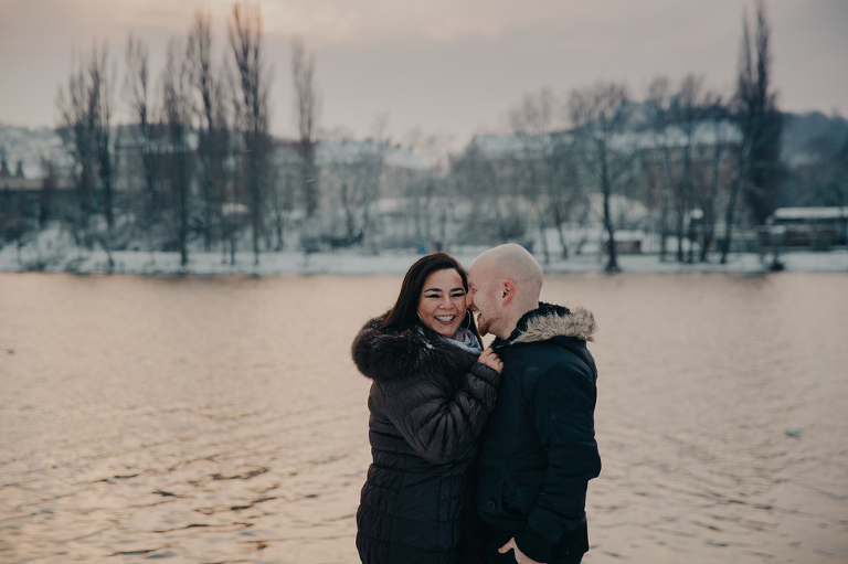 Winter surprise proposal