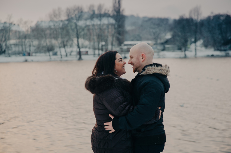 Winter surprise proposal