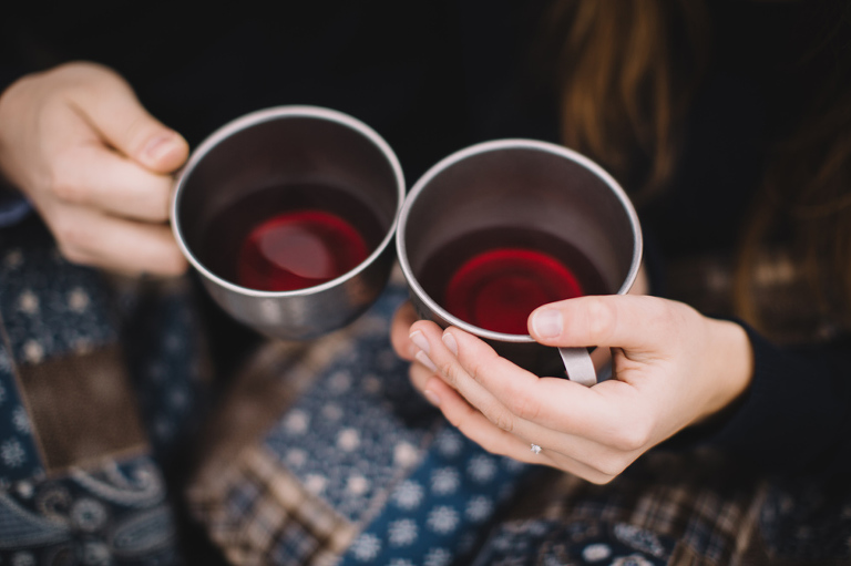 winter prewedding session