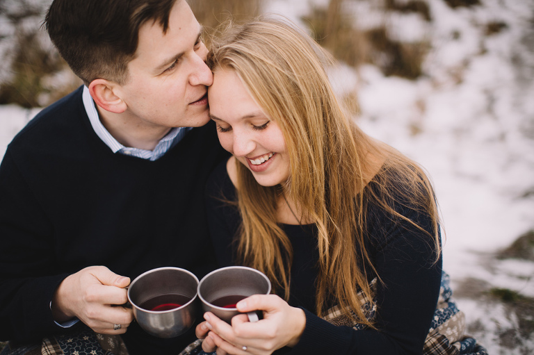 winter prewedding session