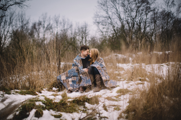 winter prewedding session