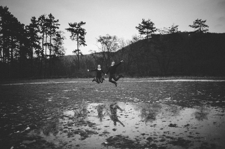 winter prewedding session