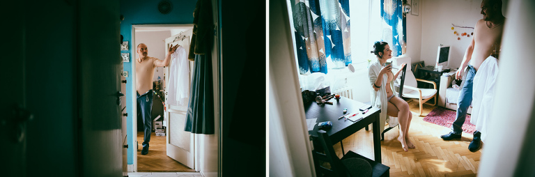 blue alternative wedding