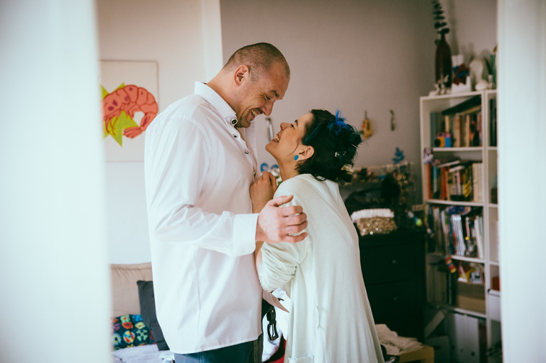 blue alternative wedding