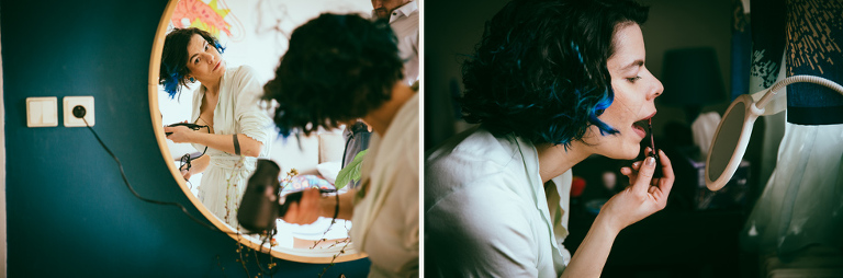 blue alternative wedding