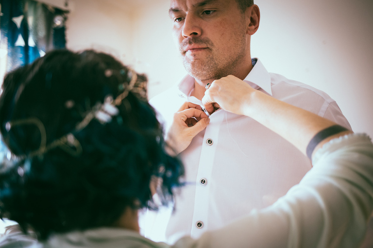 blue alternative wedding