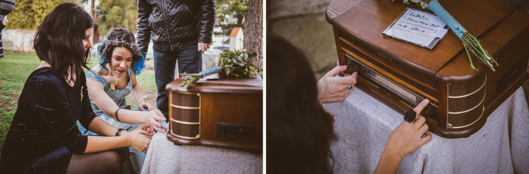 blue alternative wedding