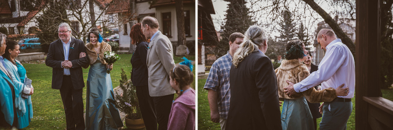 blue alternative wedding