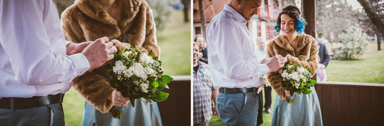 blue alternative wedding