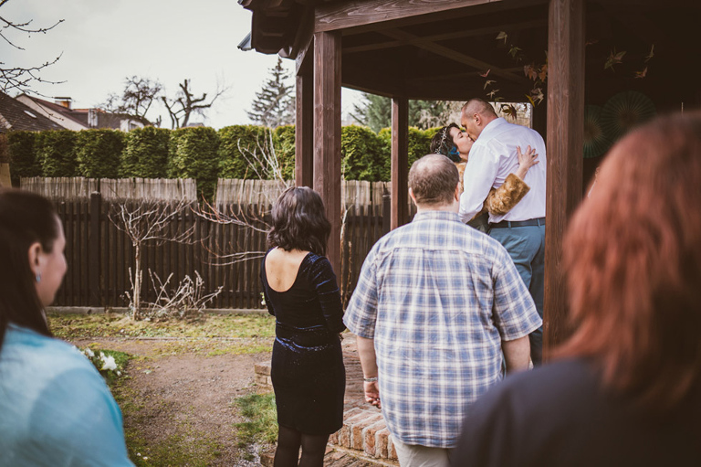 blue alternative wedding