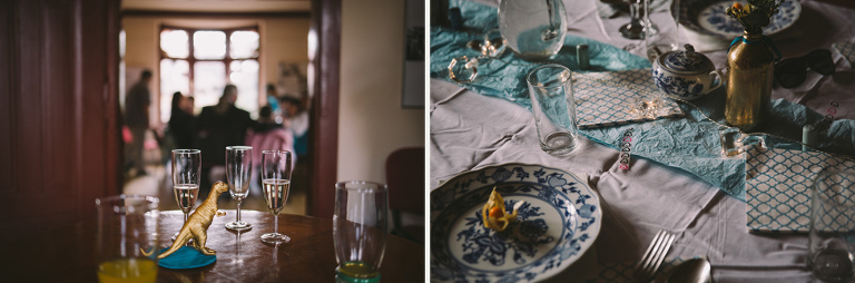 blue alternative wedding