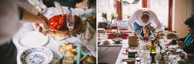 blue alternative wedding