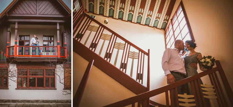 blue alternative wedding