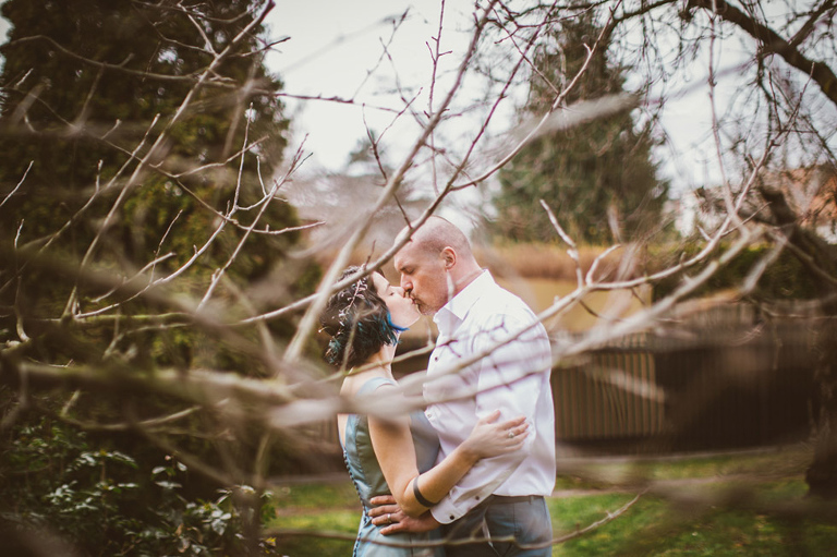 blue alternative wedding