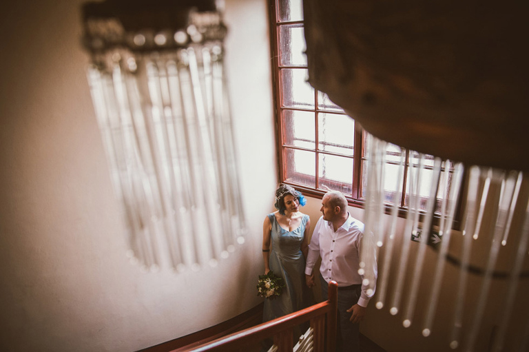 blue alternative wedding