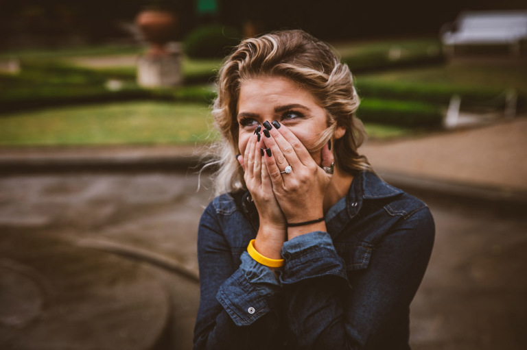 prague garden surprise proposal